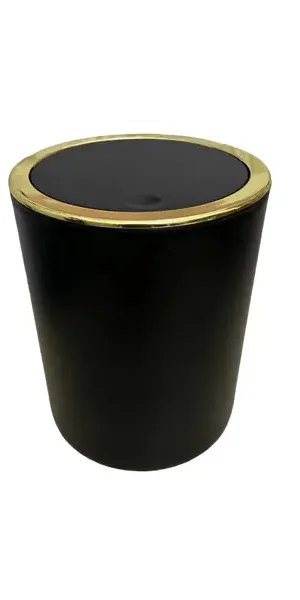 Контейнер для мусора Swensa Lensk Soft SWB-9024BLK 5 л пластик цвет черный матовый