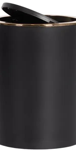 Контейнер для мусора Swensa Lensk Soft SWB-9024BLK 5 л пластик цвет черный матовый