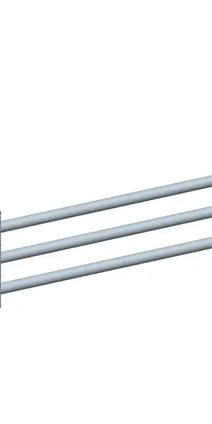 Держатель для полотенец Swensa Arny SWR-9500-12 тройной цвет сатин