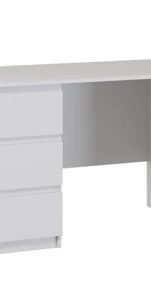 Стол письменный Праксис 3 ящика 116x75x65 см Кдсп цвет белый
