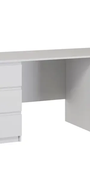 Стол письменный Праксис 6 ящиков 151x75x65 см Кдсп цвет белый