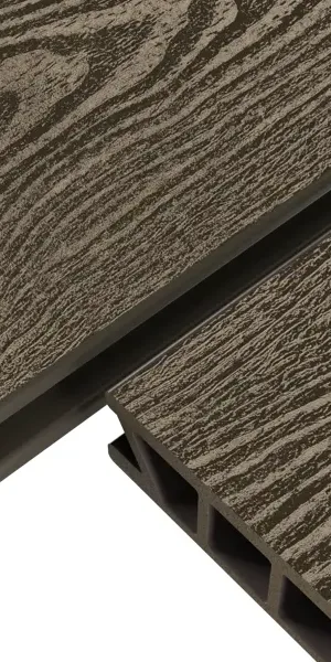 Террасная доска ДПК Holzhof Classic цвет Венге 4000x153x28 мм Вельвет 0.612 м²