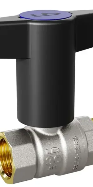 Кран шаровой прямой LD Pride DN15 PN40 1/2" ВР/НР латунь Т-образная ручка