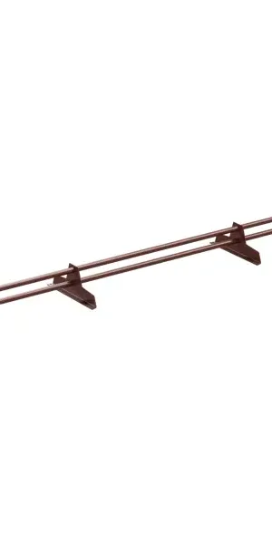 Снегозадержатель трубчатый ЭКО для МЧ, ПН, мягкой кровли 3 м RAL 8017 коричневый