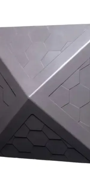 Колпак ППК 1.5 кирпича полимер-песчаный композит 39x39x4.3 см графит