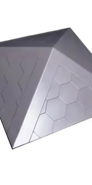 Колпак ППК 1.5 кирпича полимер-песчаный композит 39x39x4.3 см графит