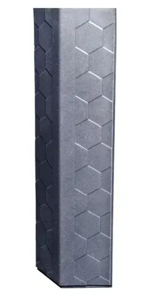 Парапет ППК 0.5 кирпича полимер-песчаный композит 50x13x1.5 см графит