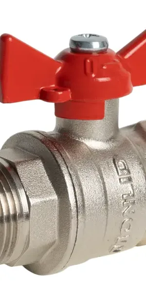 Кран шаровой Monlid DN20 PN40 3/4" ВР/НР латунь ручка бабочка
