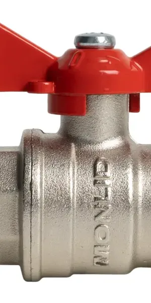 Кран шаровой Monlid DN20 PN40 3/4" ВР/НР латунь ручка бабочка