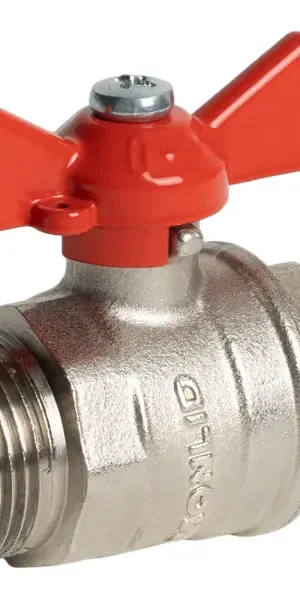 Кран шаровой Monlid DN20 PN40 3/4" НР латунь ручка бабочка