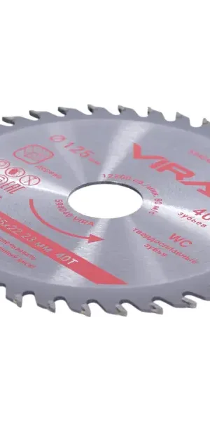Диск пильный по дереву Vira 594040 40Т 125x22.23/20x1.2 мм
