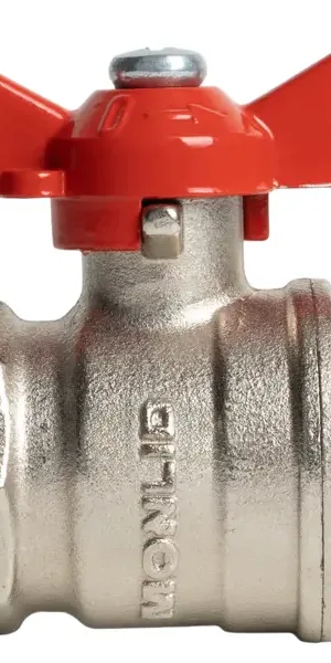 Кран шаровой Monlid DN20 PN40 3/4" ВР латунь ручка бабочка