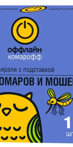 Инсектицид для защиты от летающих насекомых Быстро спирали 10 шт.