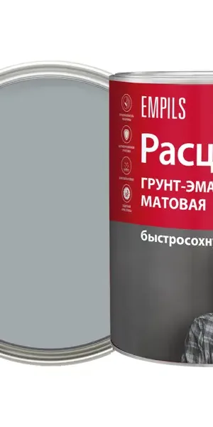 Грунт-эмаль по ржавчине 3 в 1 Расцвет быстросохнущая цвет серый 0.9 кг