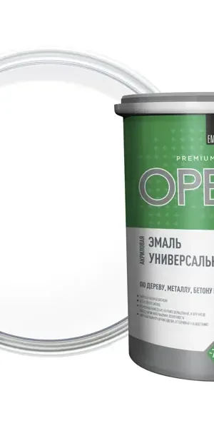 Эмаль универсальная Ореол глянцевая цвет белый 1 кг