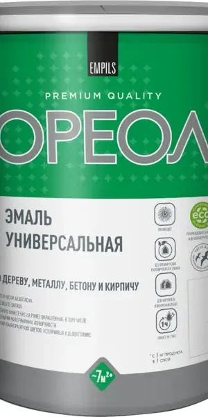 Эмаль универсальная Ореол глянцевая цвет белый 1 кг