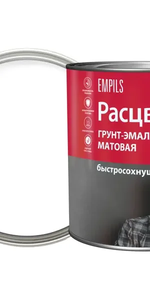 Грунт-эмаль по ржавчине 3 в 1 Расцвет быстросохнущая цвет белый 2.7 кг