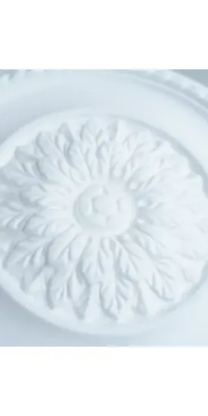 Декоративная потолочная розетка полистирол белая Decoflair D305-380 38 см