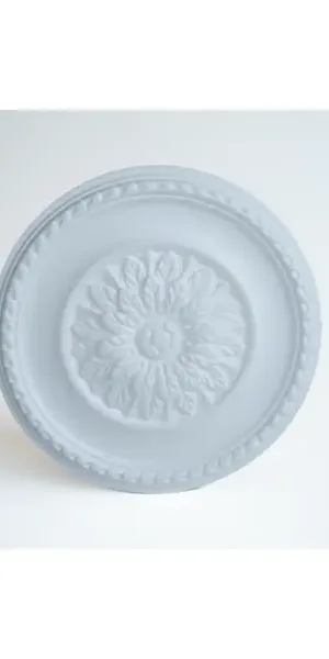 Декоративная потолочная розетка полистирол белая Decoflair D305-380 38 см