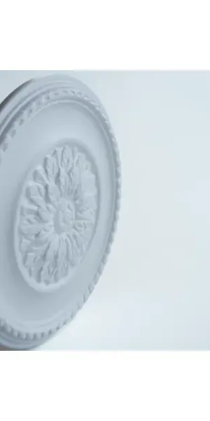 Декоративная потолочная розетка полистирол белая Decoflair D305-380 38 см