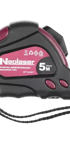 Рулетка Neolaser NL0011 с автостопом 5 м x 25 мм