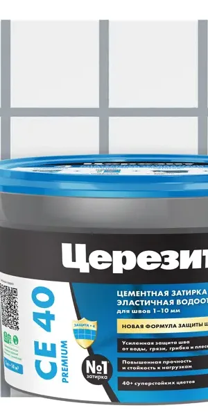 Затирка цементная Церезит CE 40/2 цвет серый сланец 15 2 кг