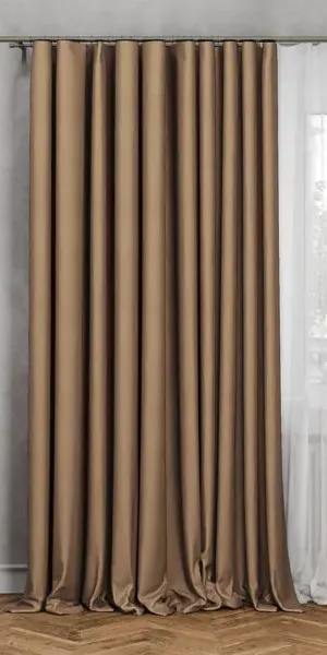 Штора на ленте со скрытыми петлями блэкаут Inspire Aleyna 200x280 см цвет горчичный Pecan 3
