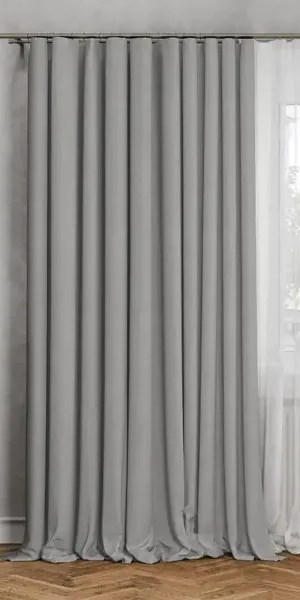 Штора на ленте блэкаут Luce 210x280 см цвет серый Granit 3