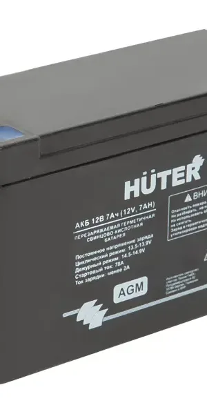 Аккумулятор Huter 64/1/54, 12 В 7 Ач