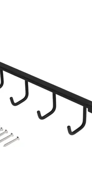 Вешалка Swensa Lucid SWR-5400-11-BLK, металл, 5 крючков, цвет черный
