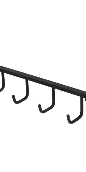 Вешалка Swensa Lucid SWR-5400-11-BLK, металл, 5 крючков, цвет черный