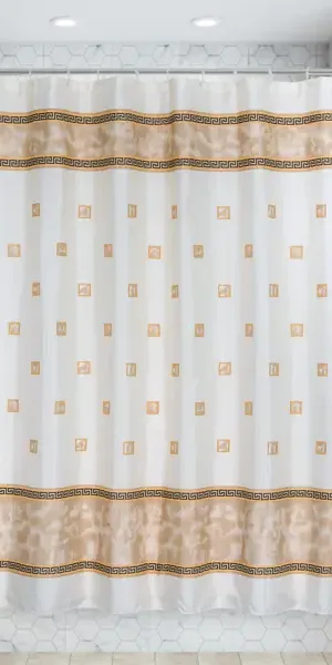 Штора для ванной Bath Plus Rome 180x180 см полиэстер цвет бежевый