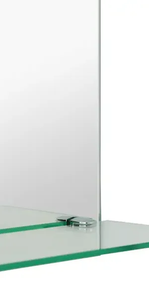 Зеркало для ванной Omega Glass NNKP211М с полкой 50x60 см арка