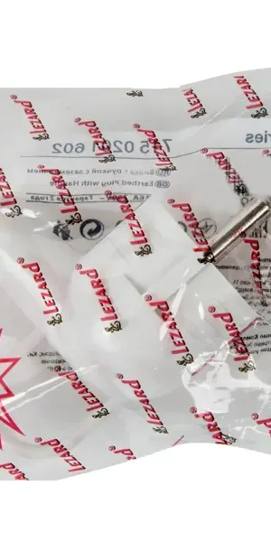 Вилка с заземлением и ручкой 220 В цвет белый