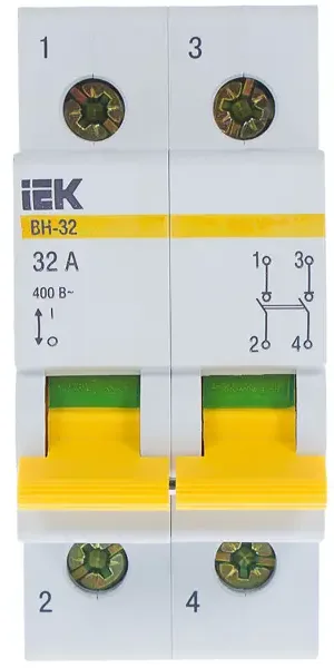 Выключатель нагрузки IEK ВН-32 1P N 32 А