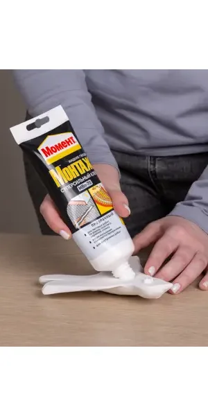 Клей монтажный прозрачный Момент суперсильный 185 г