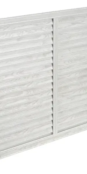 Решётка декоративная 60x90 см цвет ясень серый