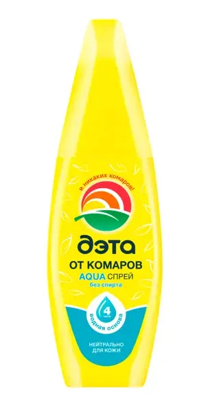 Спрей от комаров ДЭТА AQUA, 100 мл