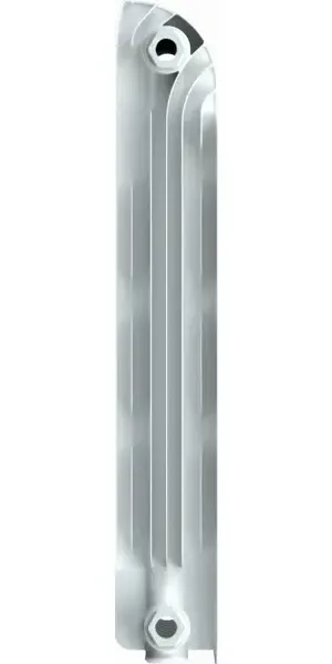 Радиатор секционный Equation Aluminium 500/90 10 секций боковое подключение алюминий белый