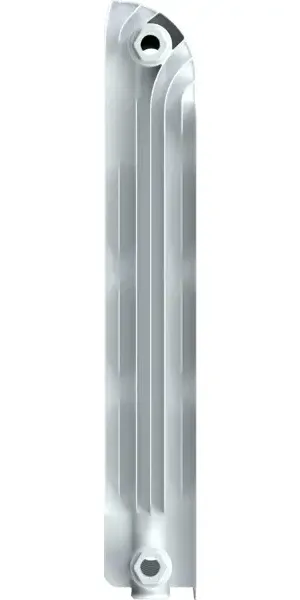 Радиатор секционный Equation Aluminium 500/90 6 секций боковое подключение алюминий белый