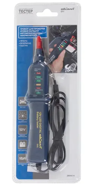 Тестер аккумулятора автомобильный DIY, duwi