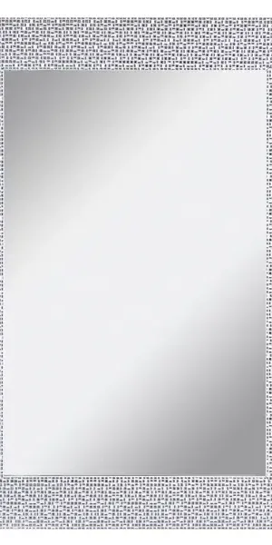Зеркало декоративное Мозаика прямоугольное 50x70 см цвет белый