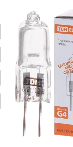 Лампа галогенная капсула G4 20 Вт 12 В