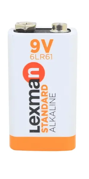Батарейка алкалиновая Lexman 6LR61, 1 шт.