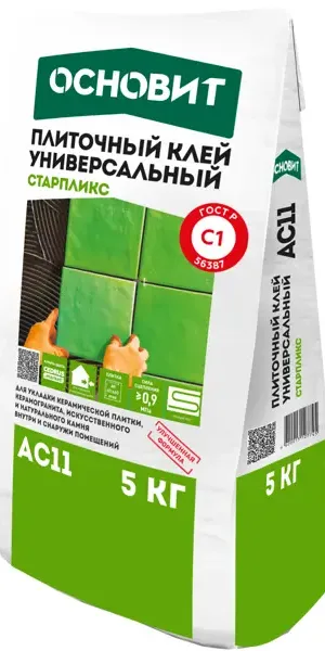 Клей для плитки Основит АС11 5 кг
