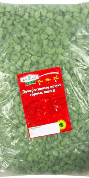Каменная крошка декоративная 20 кг 10-20 мм цвет зелёный