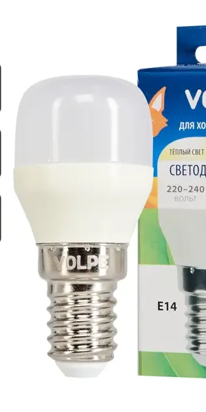 Лампа светодиодная Volpe для холодильника E14 220-240 В 3 Вт 250 Лм, тёплый белый свет
