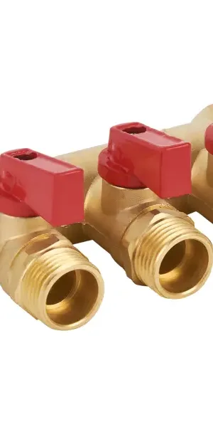 Коллектор Aquabeam на 3 выхода 3/4"x1/2" НР латунь
