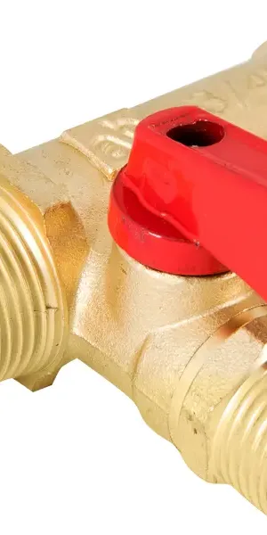 Коллектор Aquabeam на 3 выхода 3/4"x1/2" НР латунь