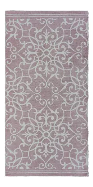 Коврик декоративный хлопок Inspire Lesia 60x120 см цвет розовый